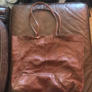 Banana Republic brown leather bag